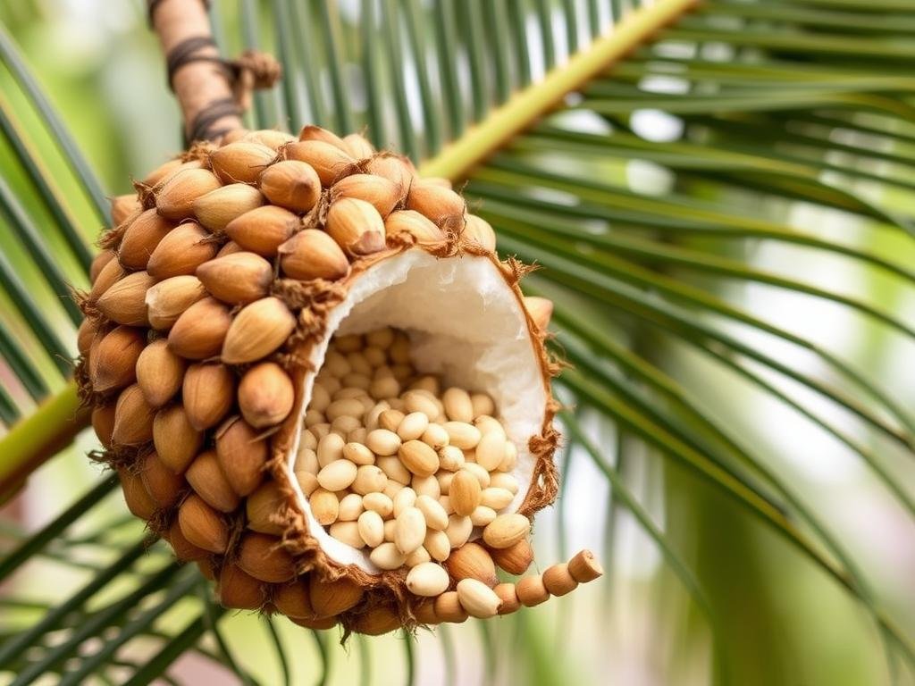 How many kg of palm kernel cake (PKC) will 1 ton palm kernel nuts produce?