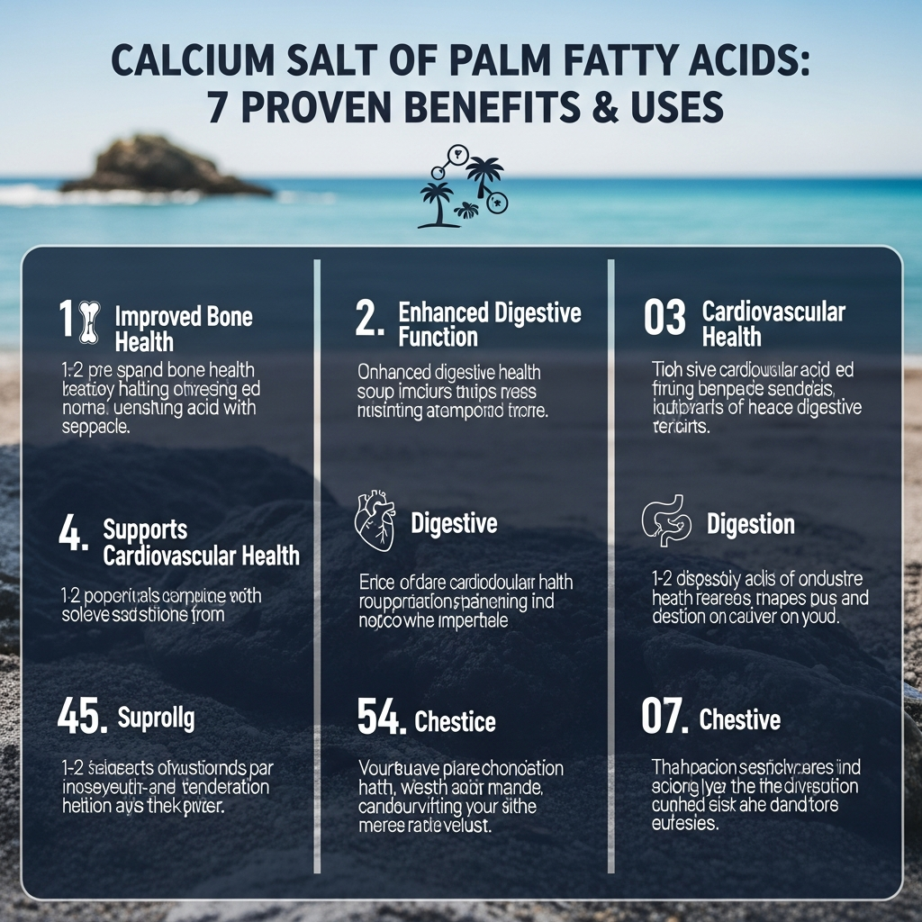 Calcium Salt of Palm Fatty Acids: 7 Amazing Benefits (2026) Calcium Salt of Palm Fatty Acids