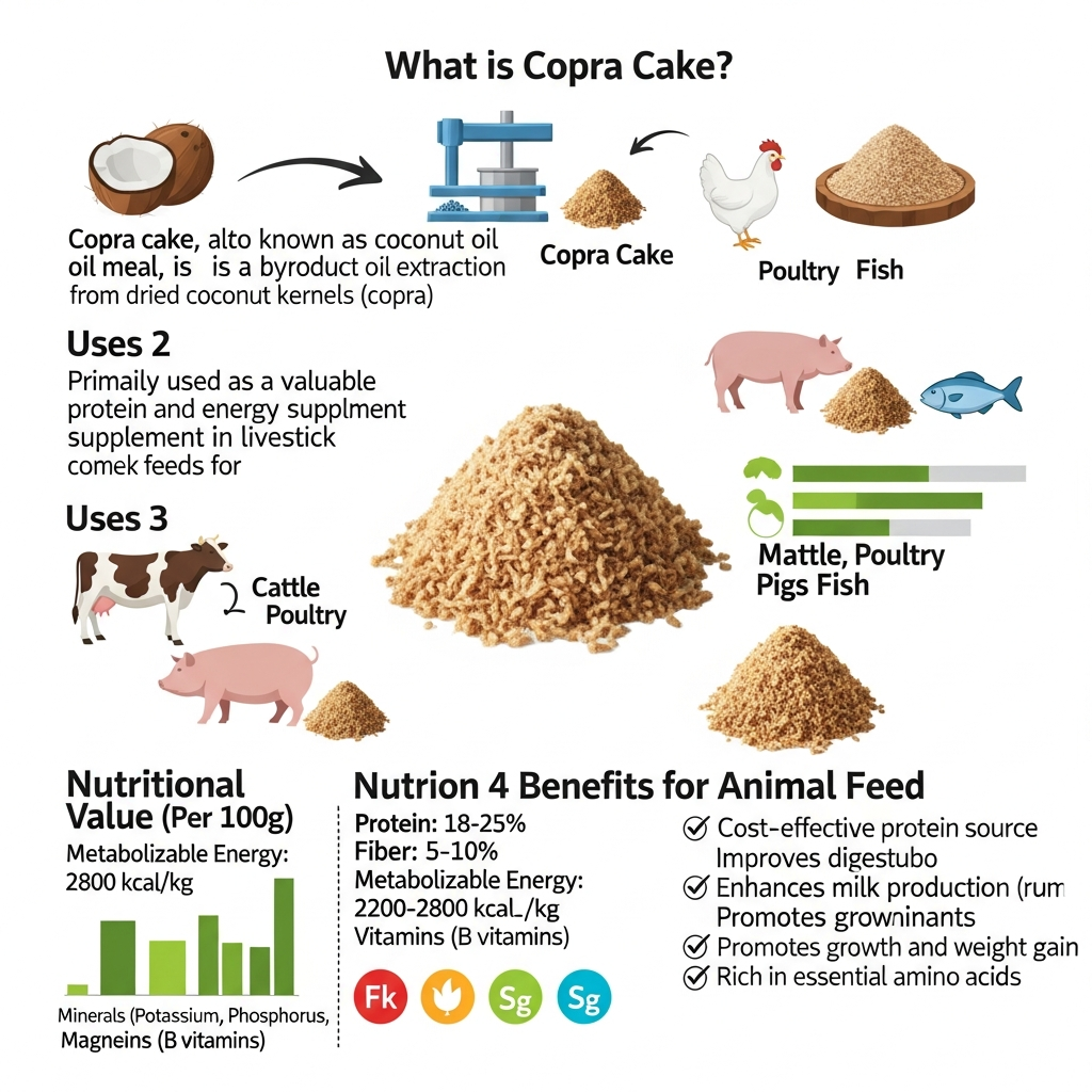 Copra Cake: 7 Ultimate Benefits & Amazing Feed Uses (2026) Copra Cake