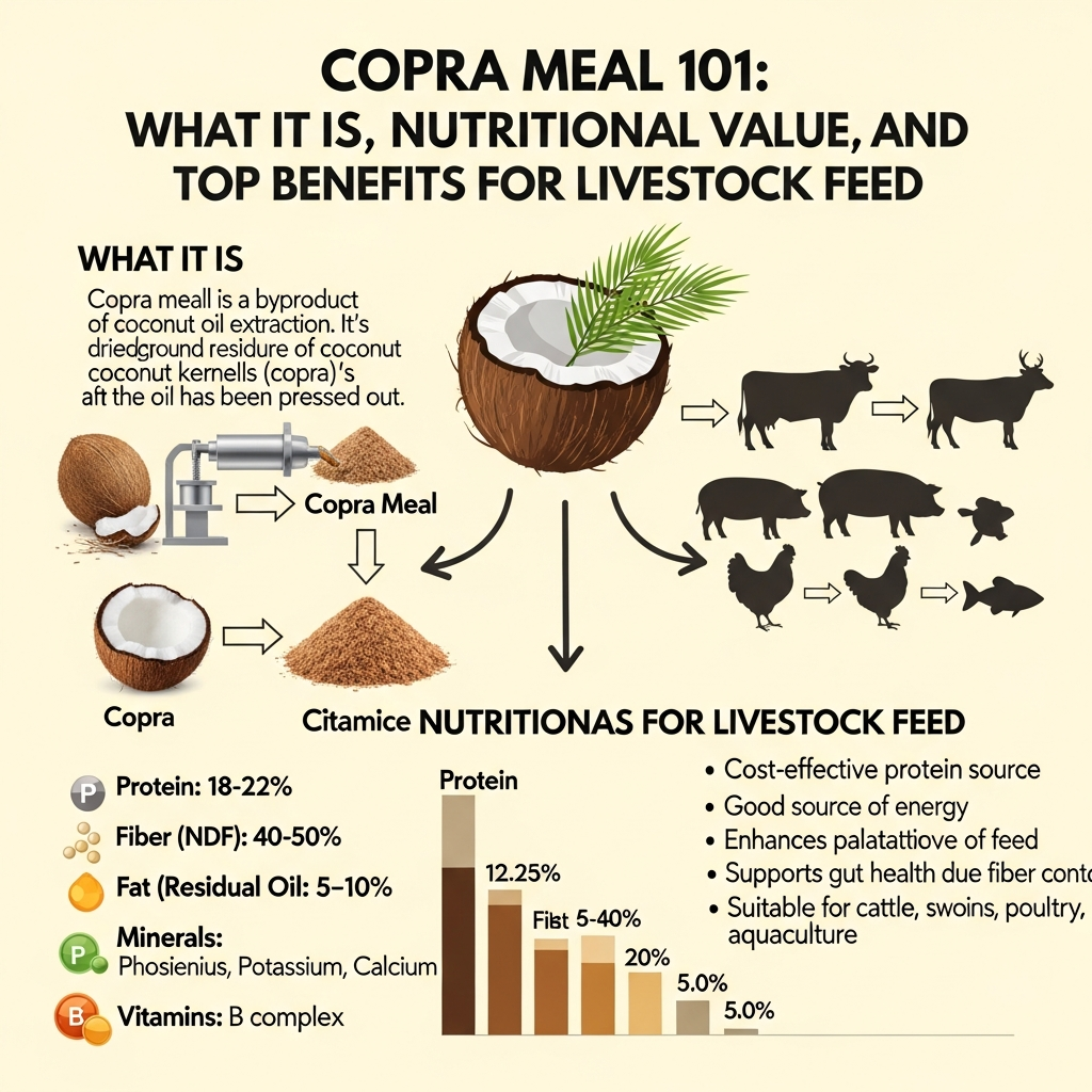 Copra Meal 101: 7 Proven Livestock Feed Benefits (2026) Copra Meal